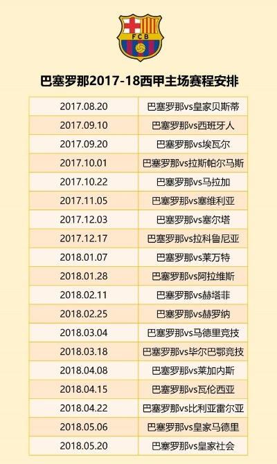 2017西甲联赛巴塞罗那赛程及比分表 西甲2017一2018冠军-第2张图片-www.211178.com_果博福布斯