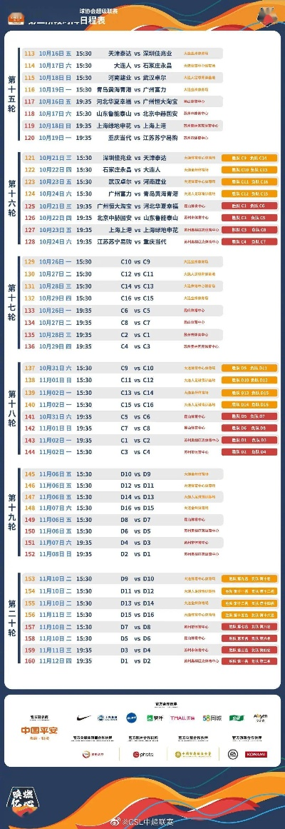 中超新赛季赛程公布时间预测-第2张图片-www.211178.com_果博福布斯